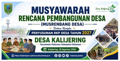 Musrenbangdes Kalijering 2026: Sepakati Rencana Pembangunan 2027 dan Formasi Tim Delegasi